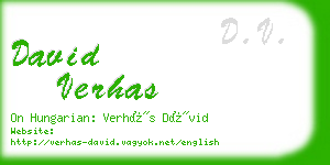 david verhas business card